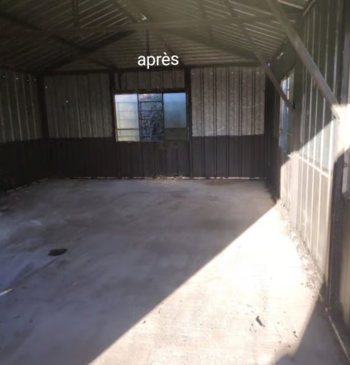 Débarras complet d'un hangar professionnel — après intervention